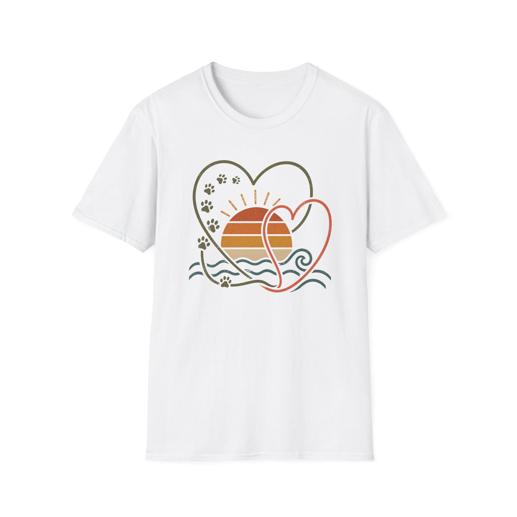 Heart and Paws Sunrise T‑Shirt