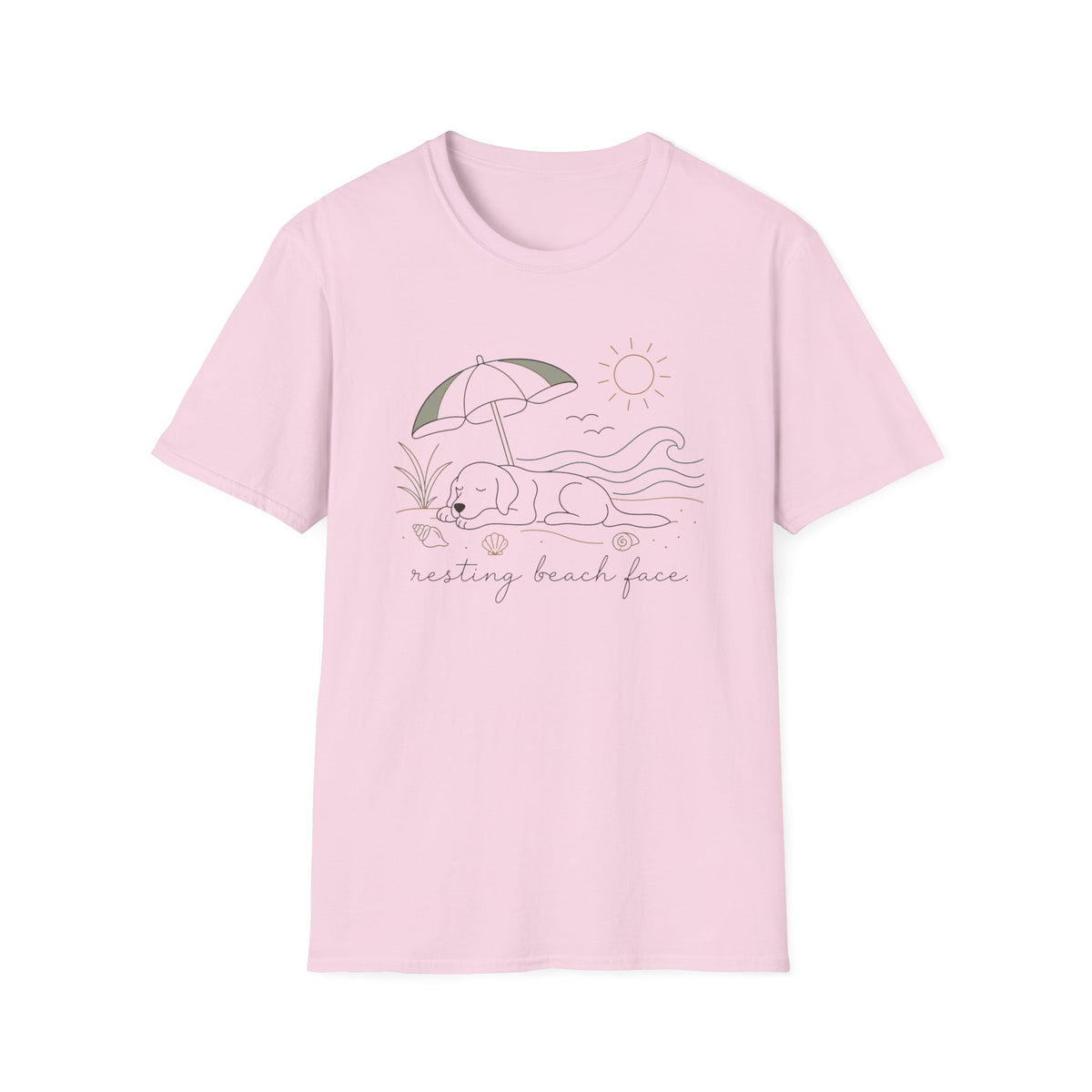 Resting Beach Face T‑Shirt
