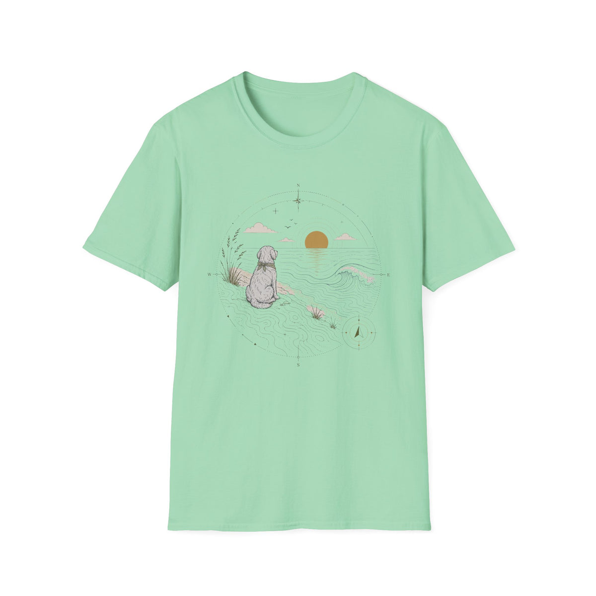 Celestial Dog at Sunset T‑Shirt