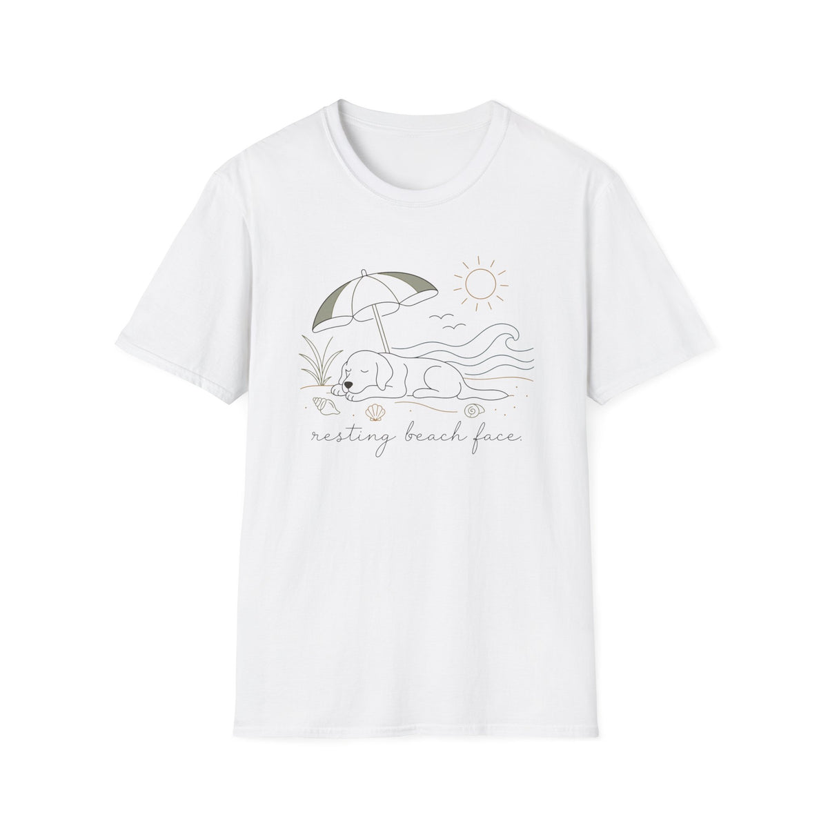 Resting Beach Face T‑Shirt