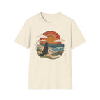 Papercut Dog at Sunset T‑Shirt