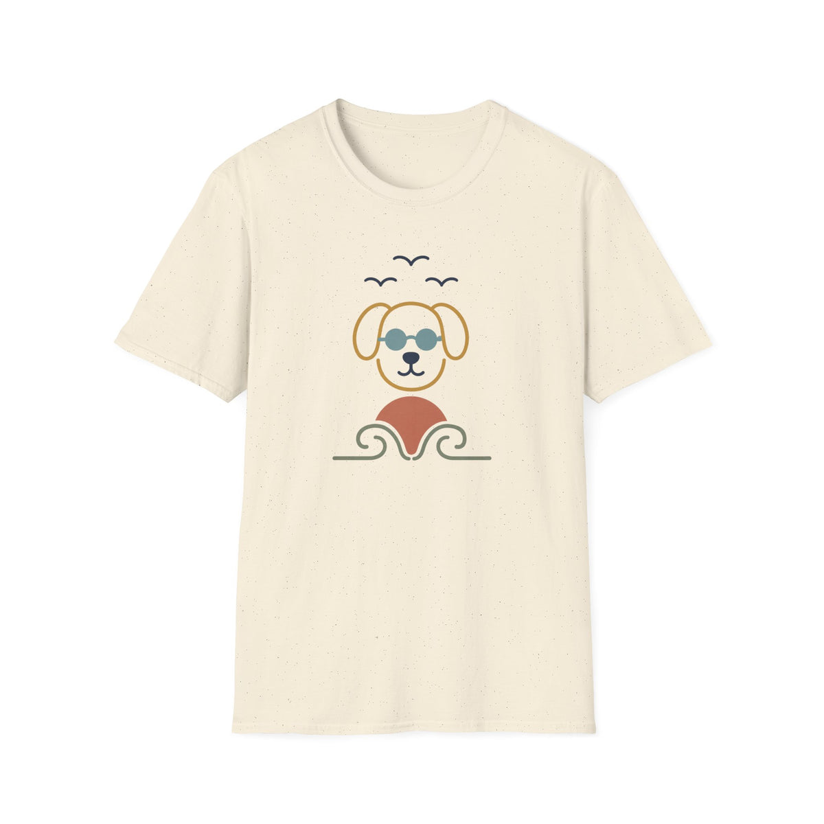 Birds Dog Sun Wave T‑Shirt