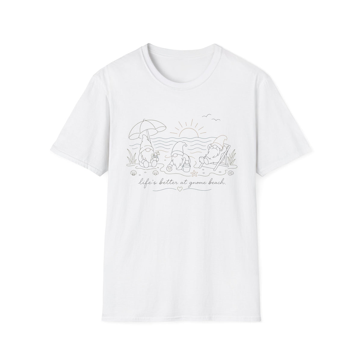 Lifes Better At Gnome Beach T‑Shirt