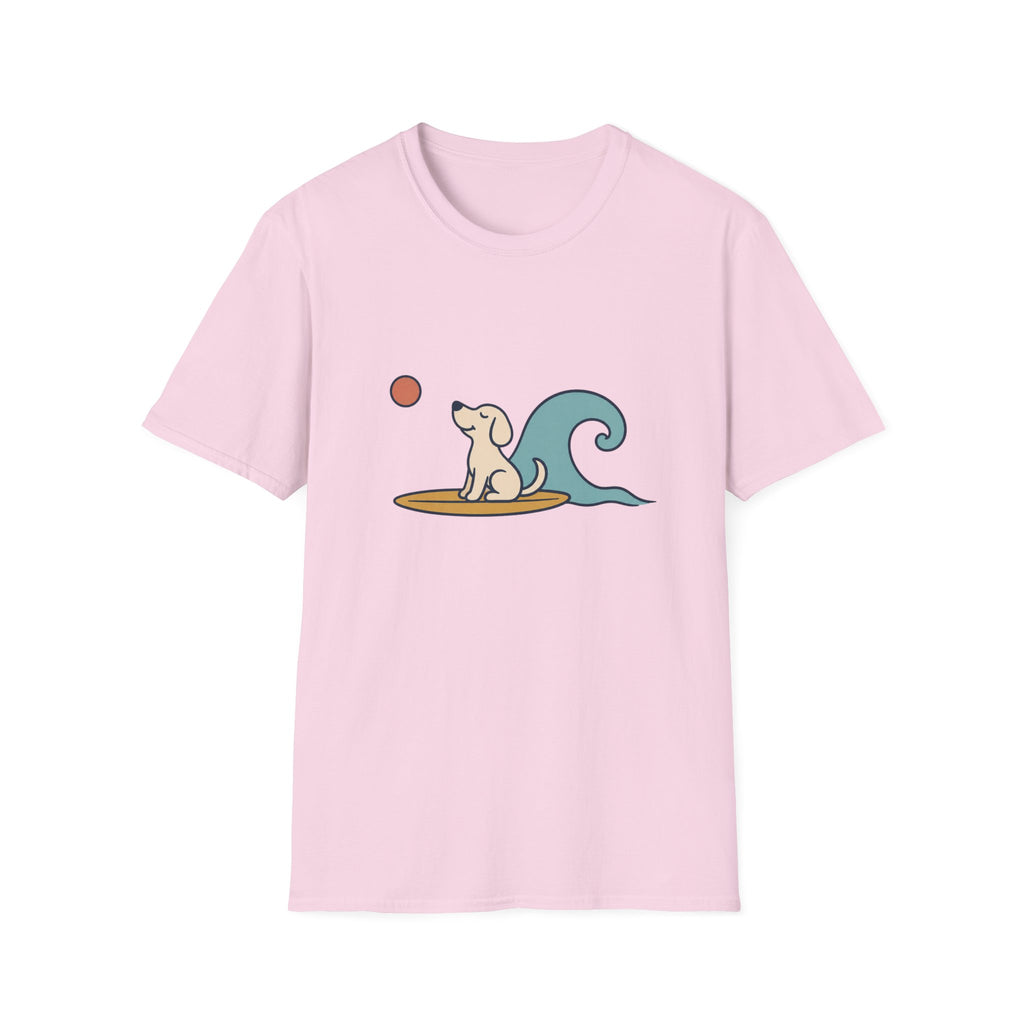 Dog Surfing Wave T‑Shirt