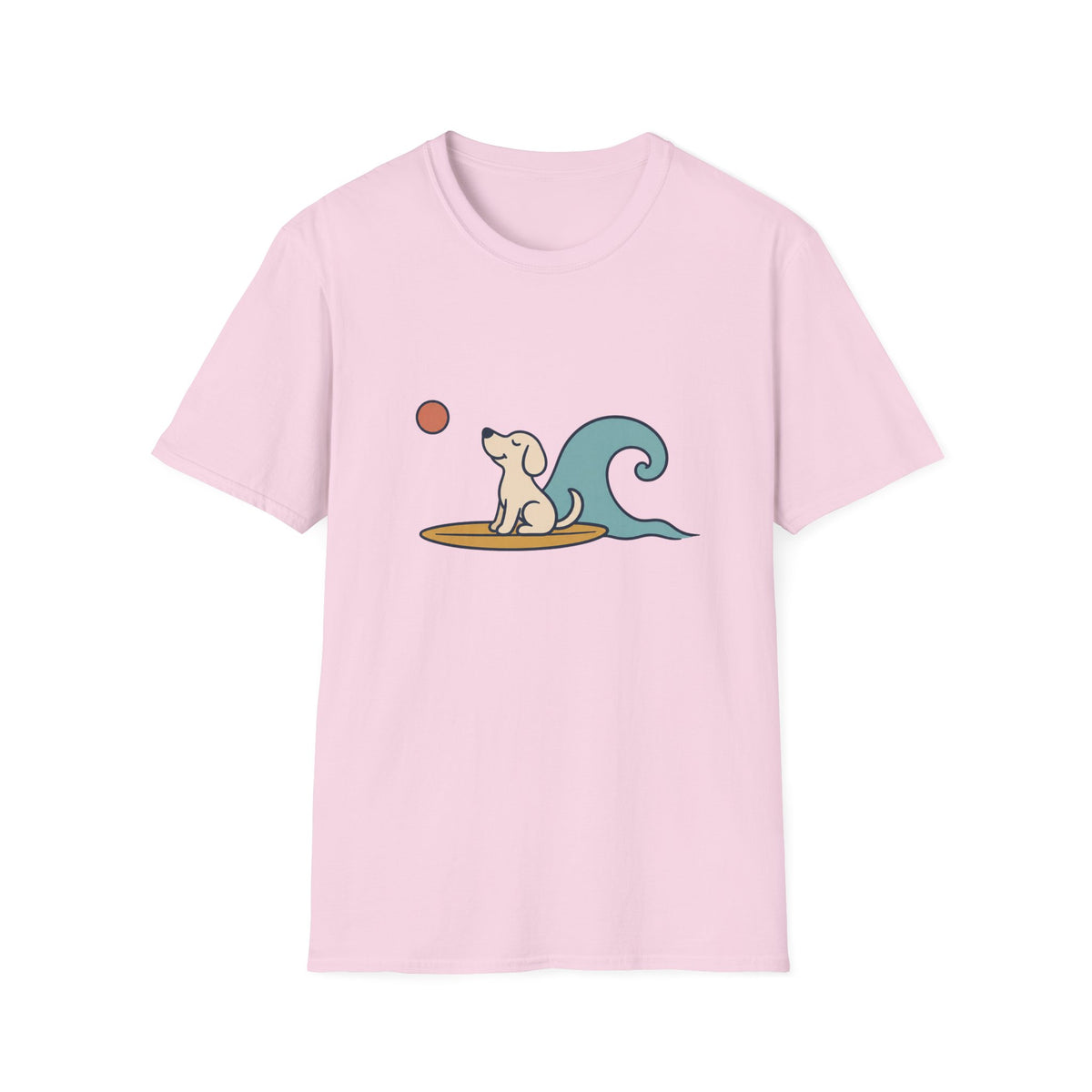 Dog Surfing Wave T‑Shirt
