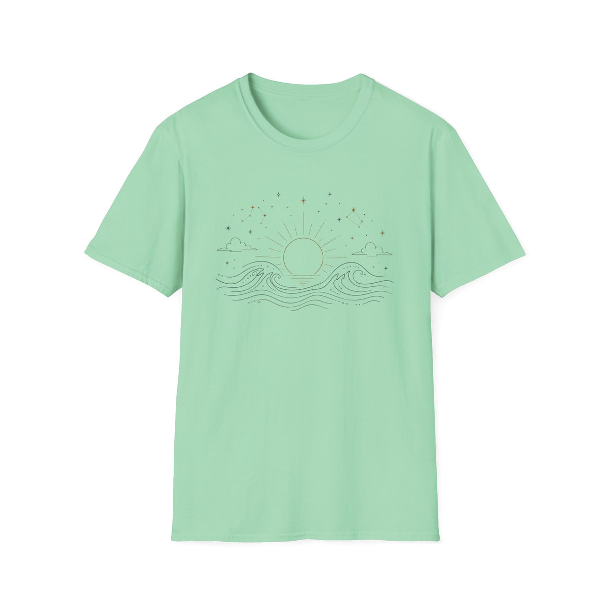 Celestial Sunrise Wave T‑Shirt