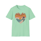 Heart and Paws Sunset T‑Shirt
