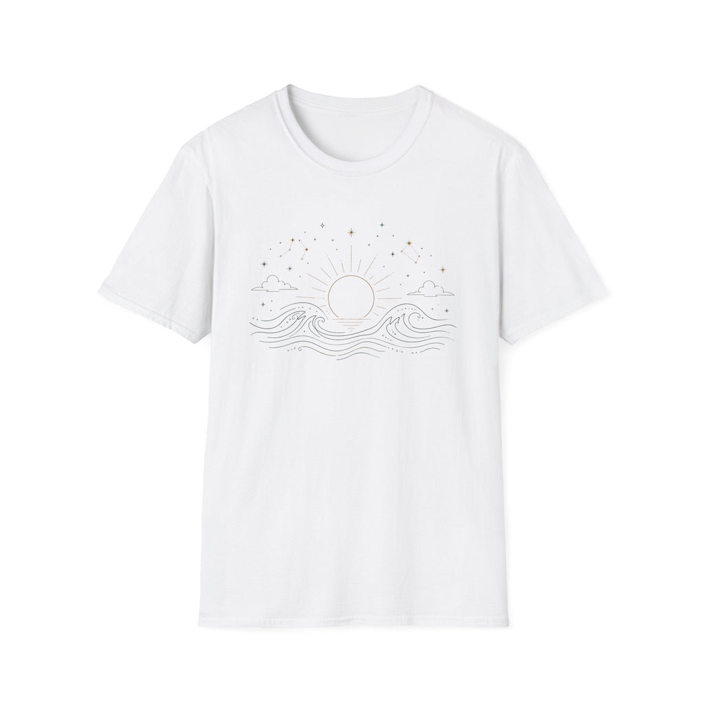 Celestial Sunrise Wave T‑Shirt