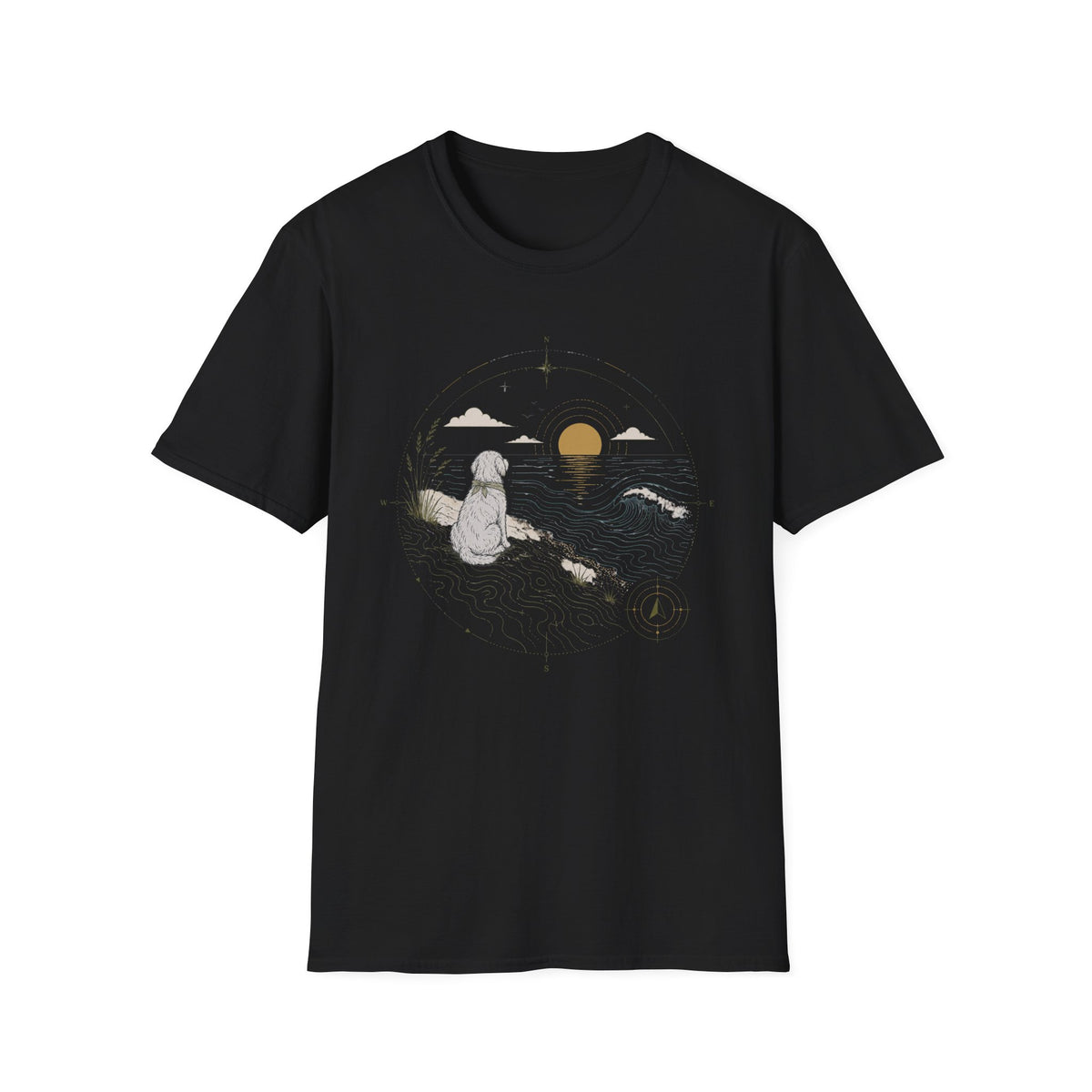 Celestial Dog at Sunset T‑Shirt
