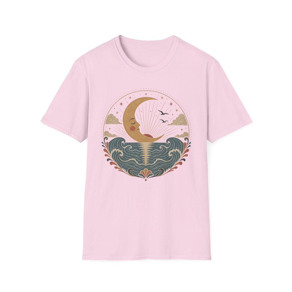 Crescent Moon Seascape T‑Shirt