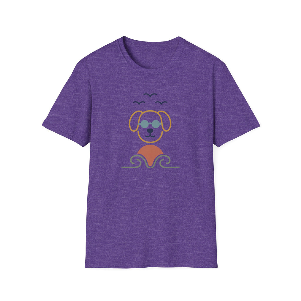 Birds Dog Sun Wave T‑Shirt