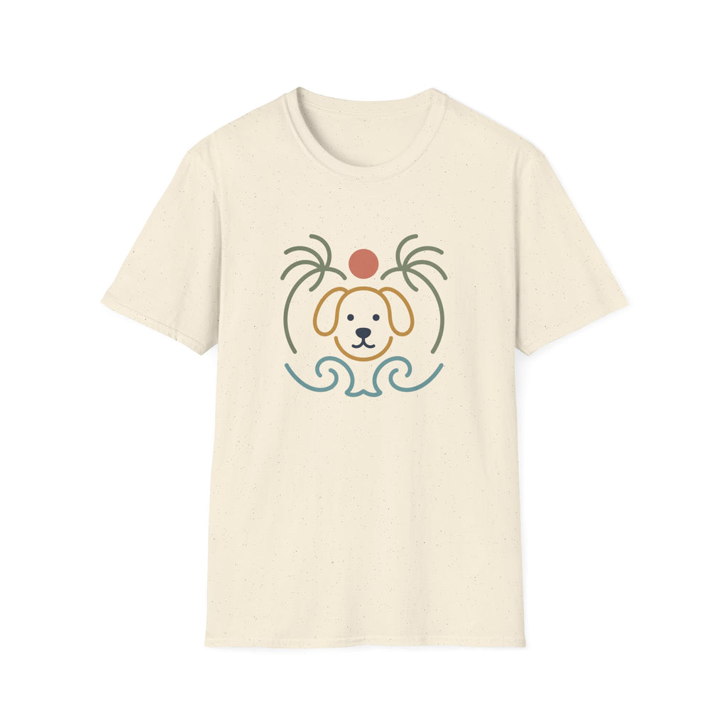 Sun Palms Dog Wave T‑Shirt