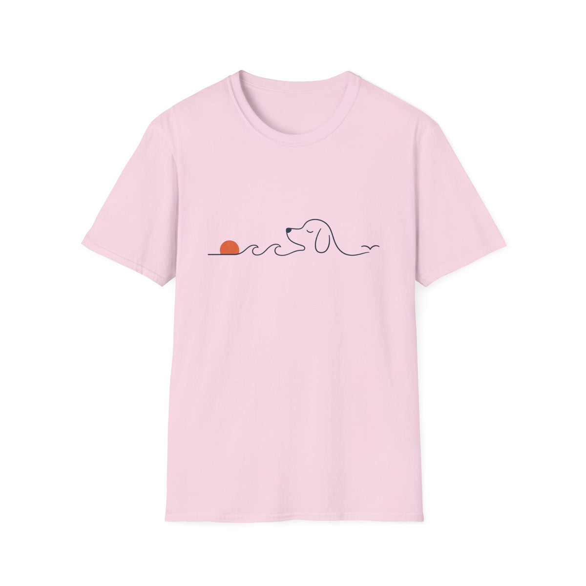 Dog Wave Sunset T‑Shirt
