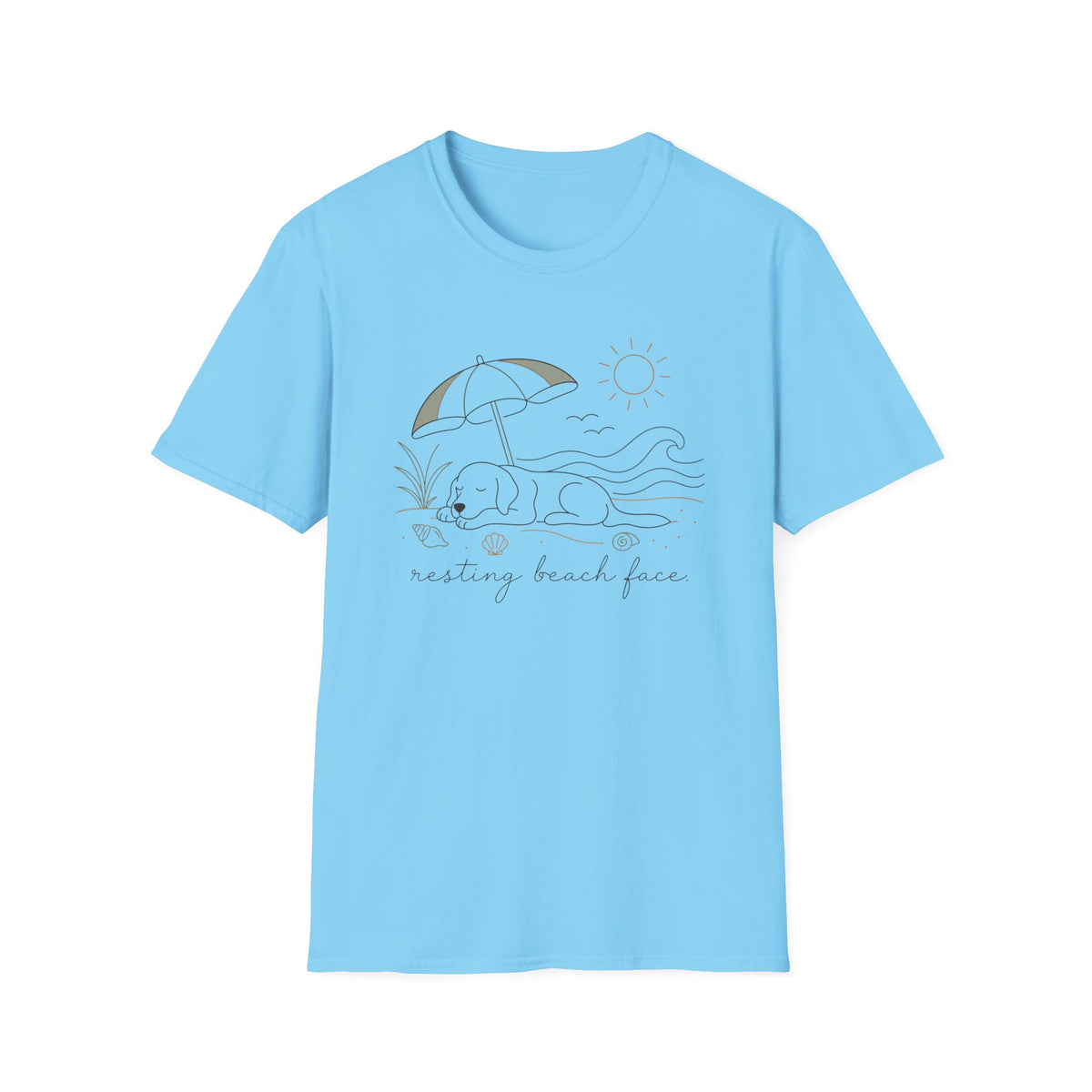 Resting Beach Face T‑Shirt