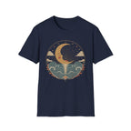 Crescent Moon Seascape T‑Shirt
