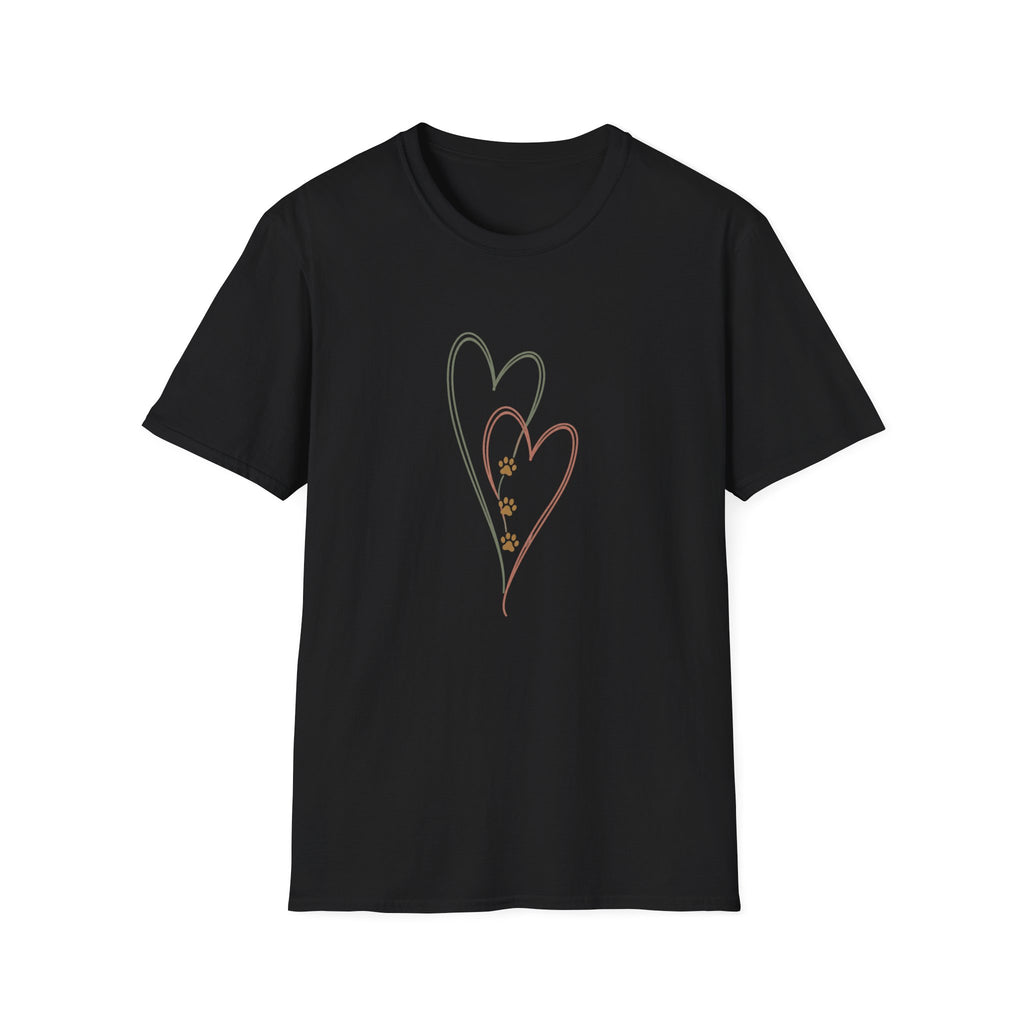 Hearts and Paw Prints T‑Shirt
