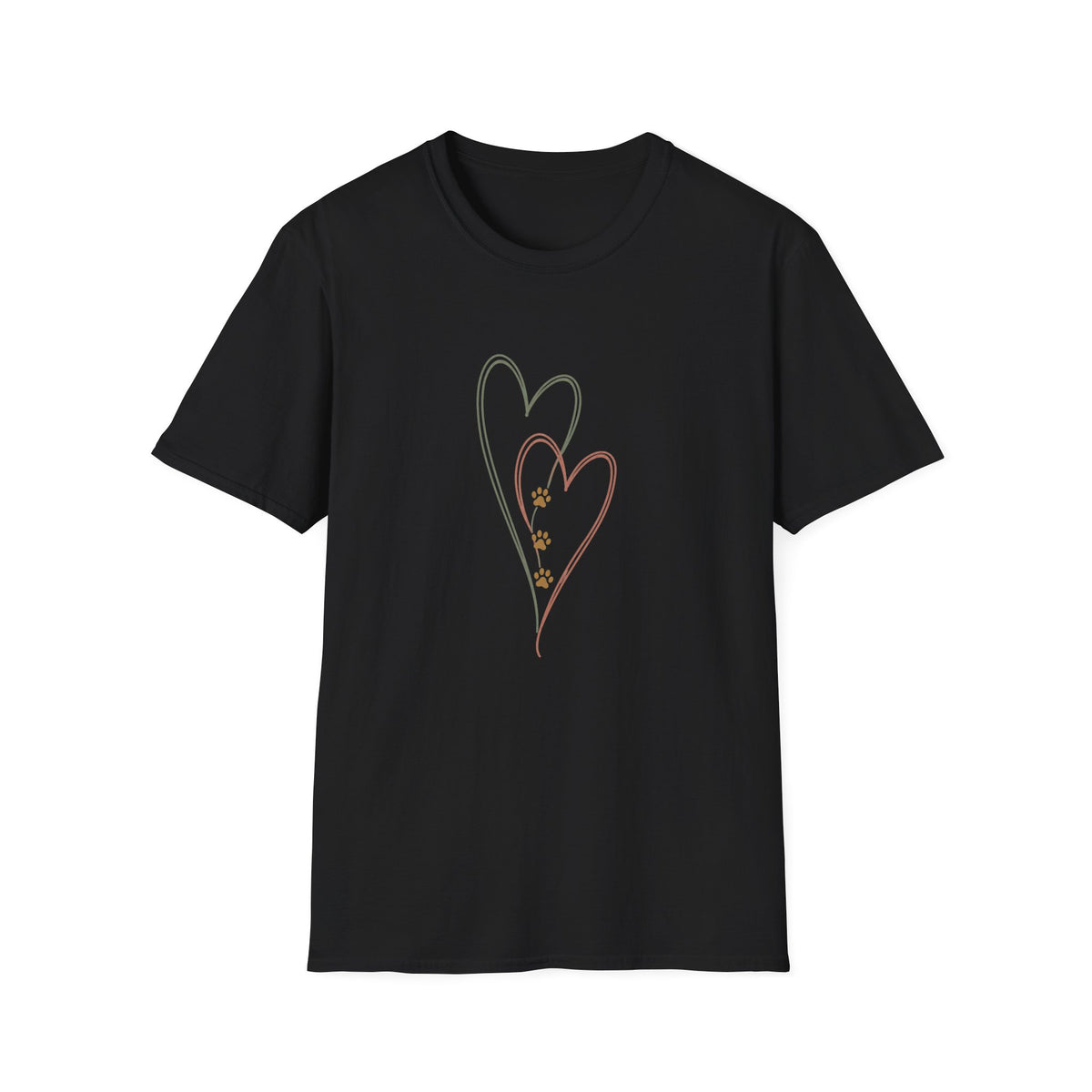 Hearts and Paw Prints T‑Shirt
