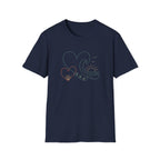 Wave Heart Paws Sunset T‑Shirt