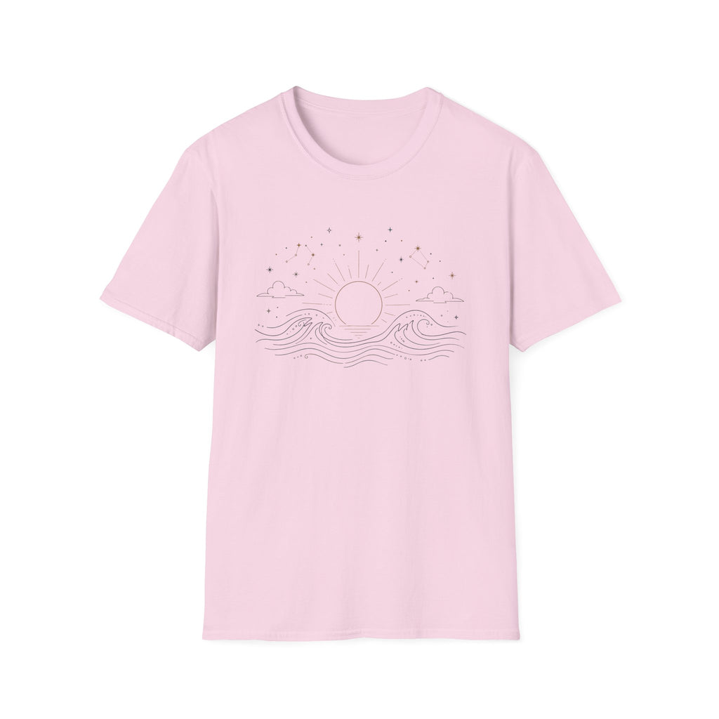 Celestial Sunrise Wave T‑Shirt