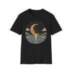 Crescent Moon Seascape T‑Shirt