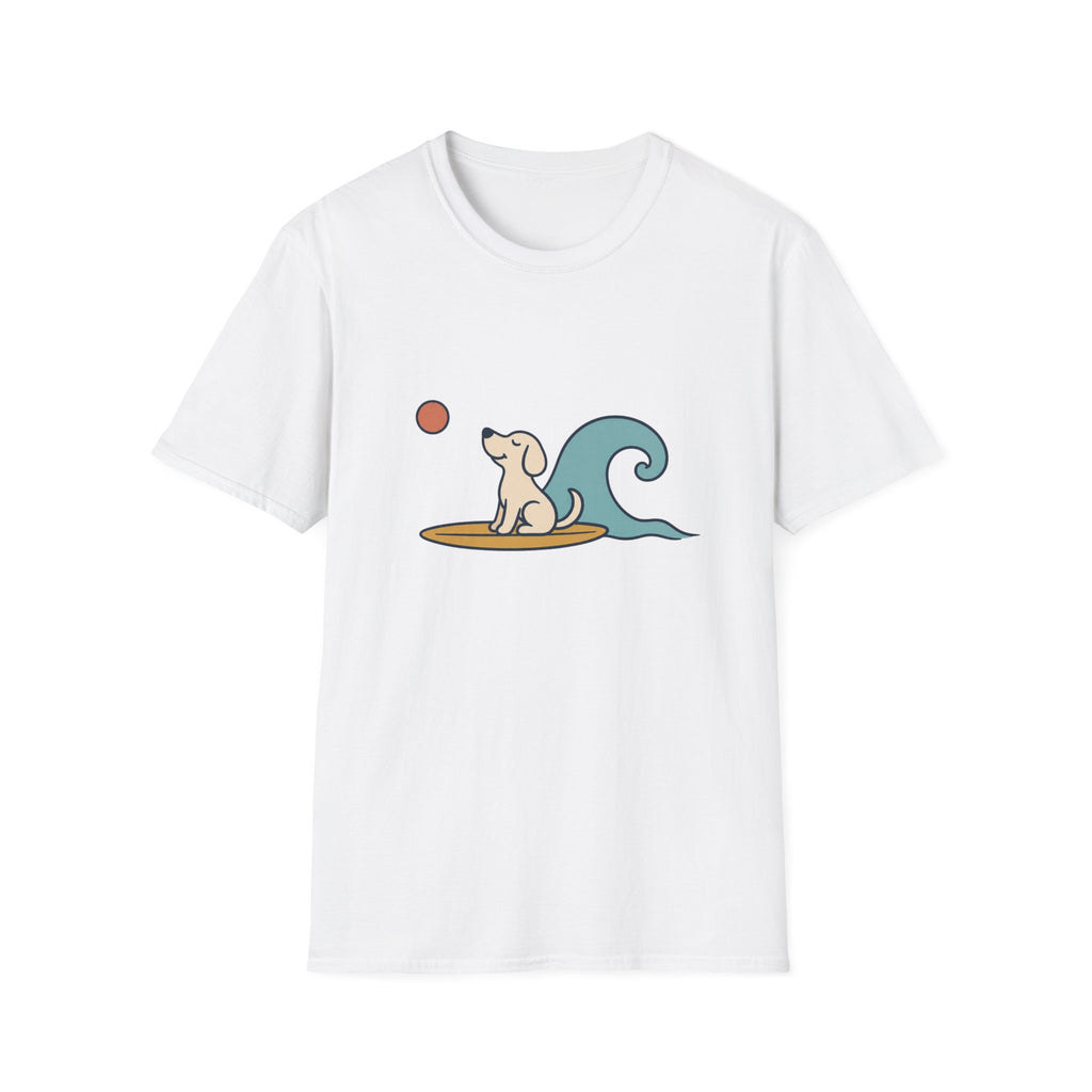 Dog Surfing Wave T‑Shirt