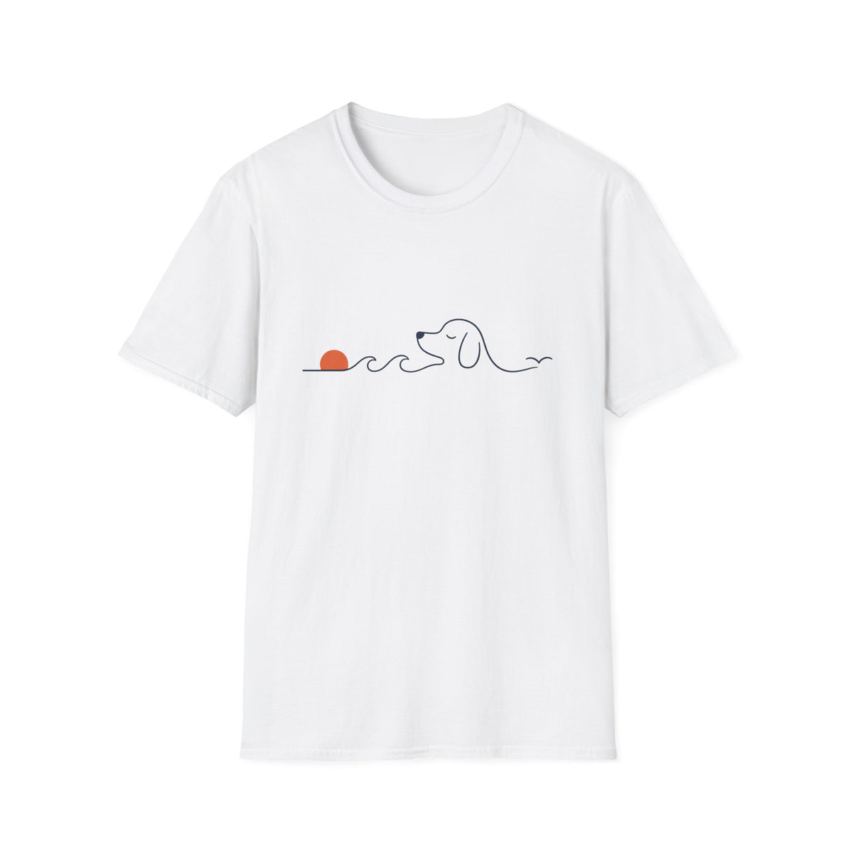Dog Wave Sunset T‑Shirt