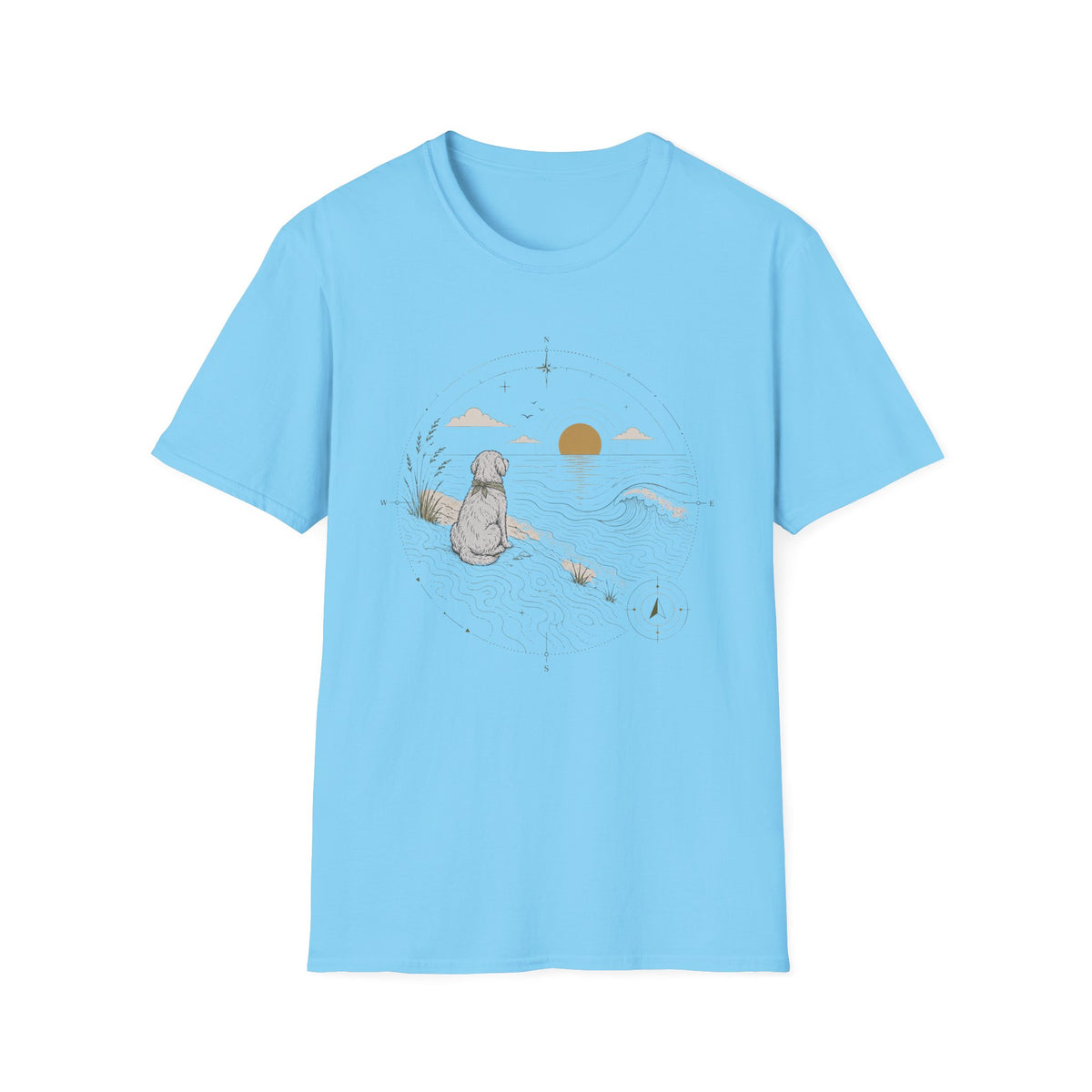 Celestial Dog at Sunset T‑Shirt
