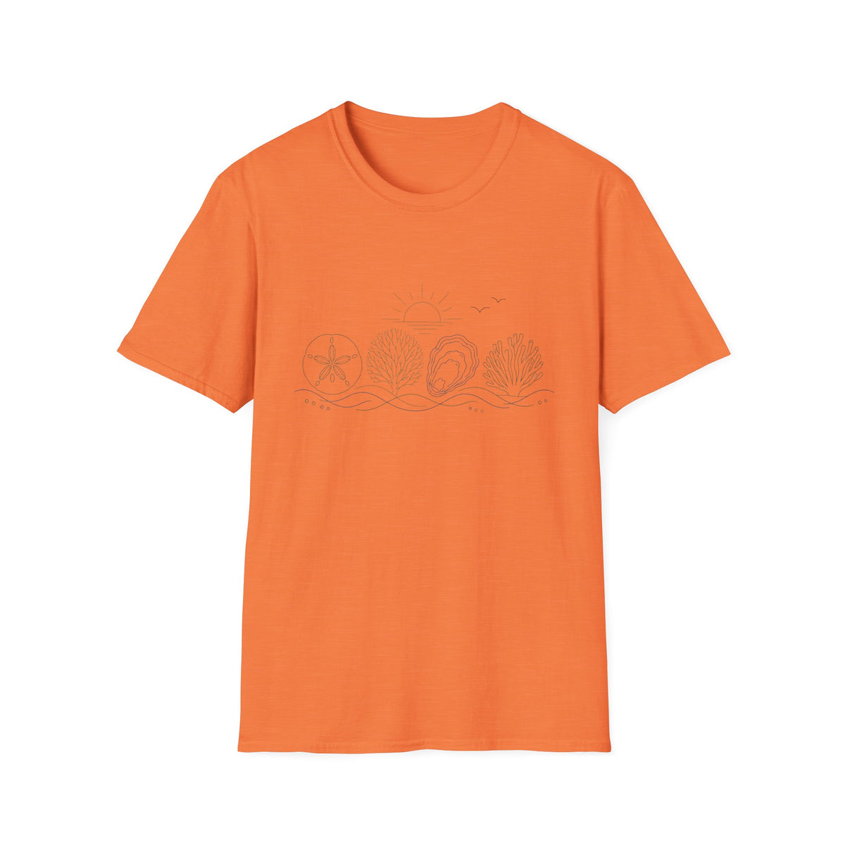 Simple Sand Dollar and Coral T‑Shirt