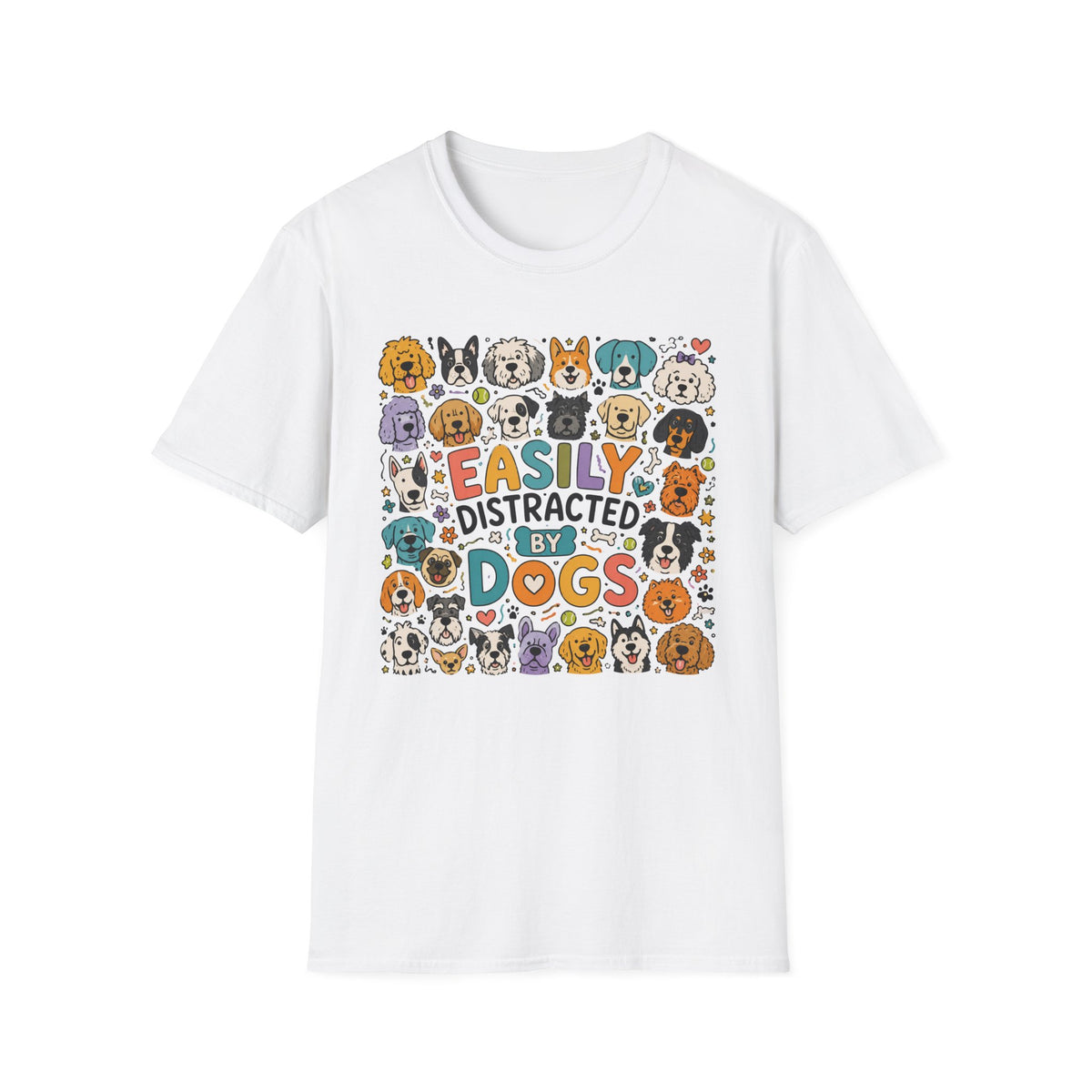 Easily Distracted By Dogs T‑Shirt