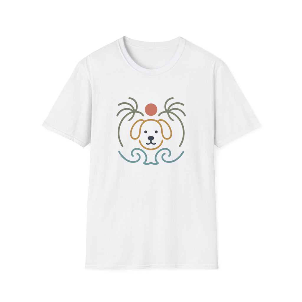 Sun Palms Dog Wave T‑Shirt