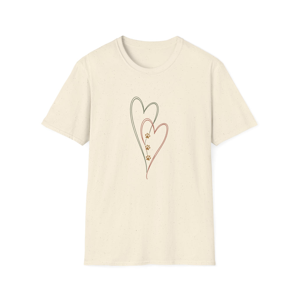 Hearts and Paw Prints T‑Shirt