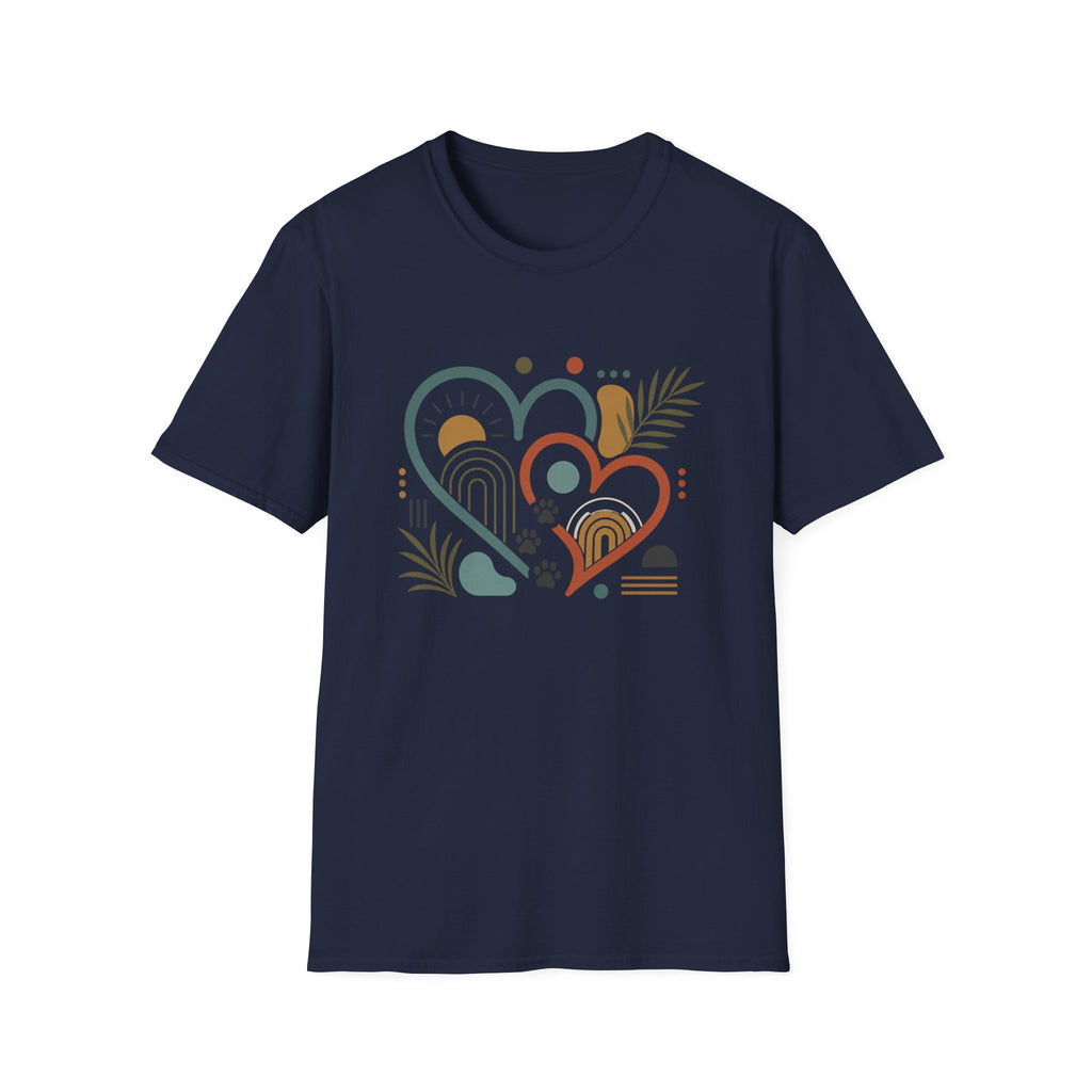 Earth Tone Heart Garden T‑Shirt