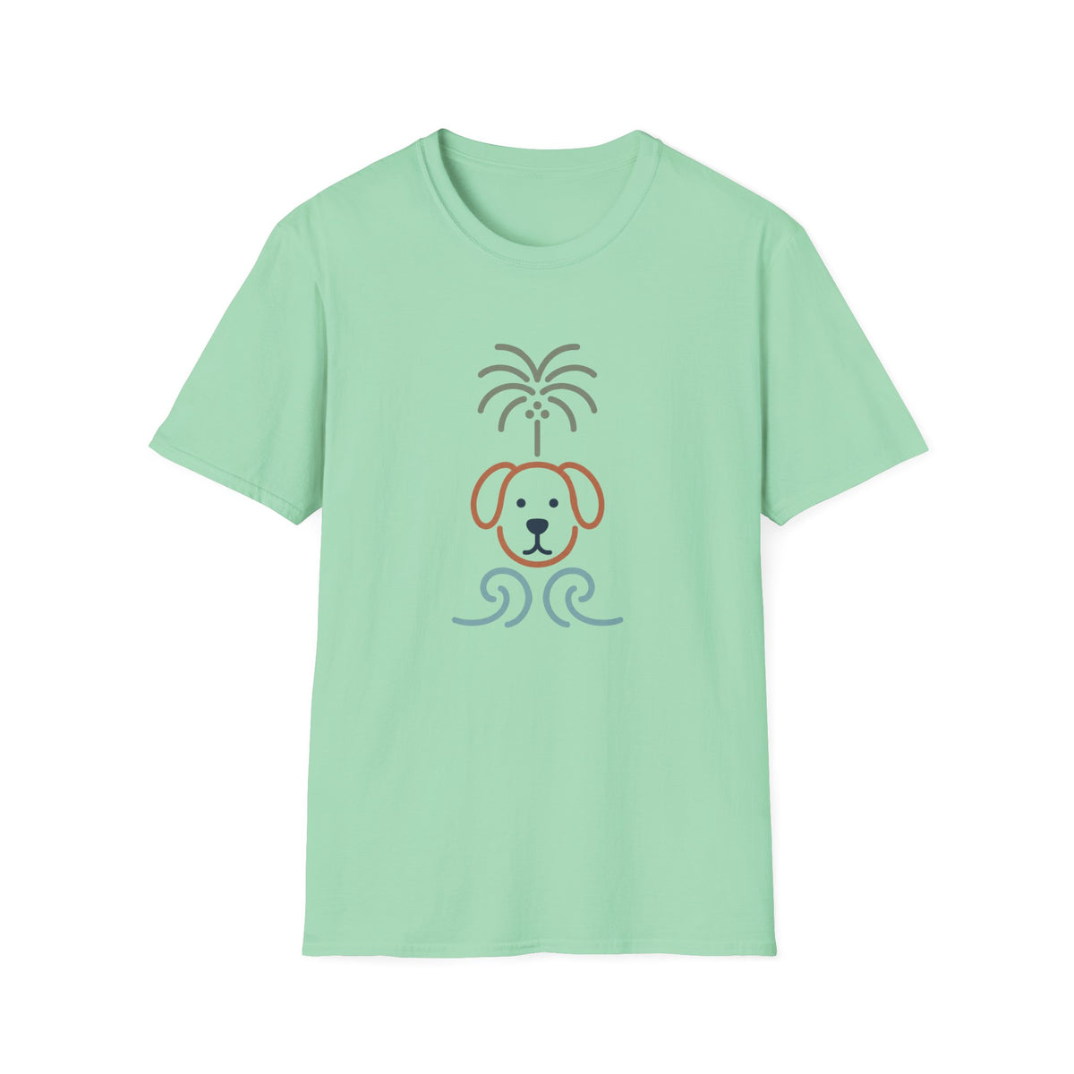 Palm Dog Wave T‑Shirt