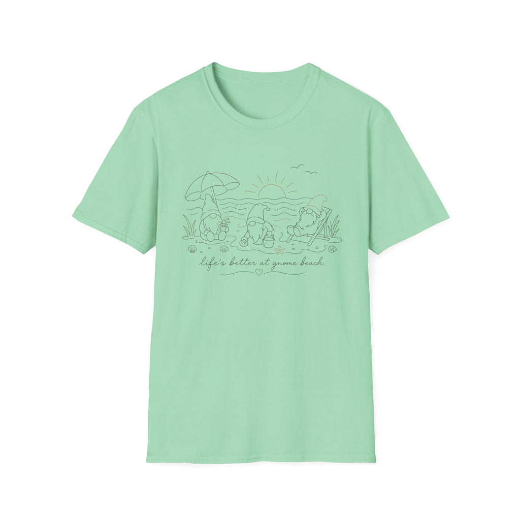 Lifes Better At Gnome Beach T‑Shirt