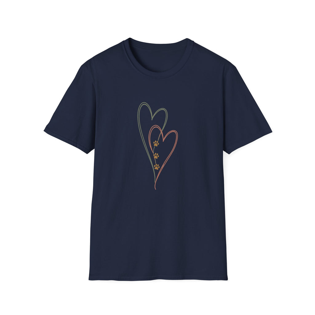 Hearts and Paw Prints T‑Shirt