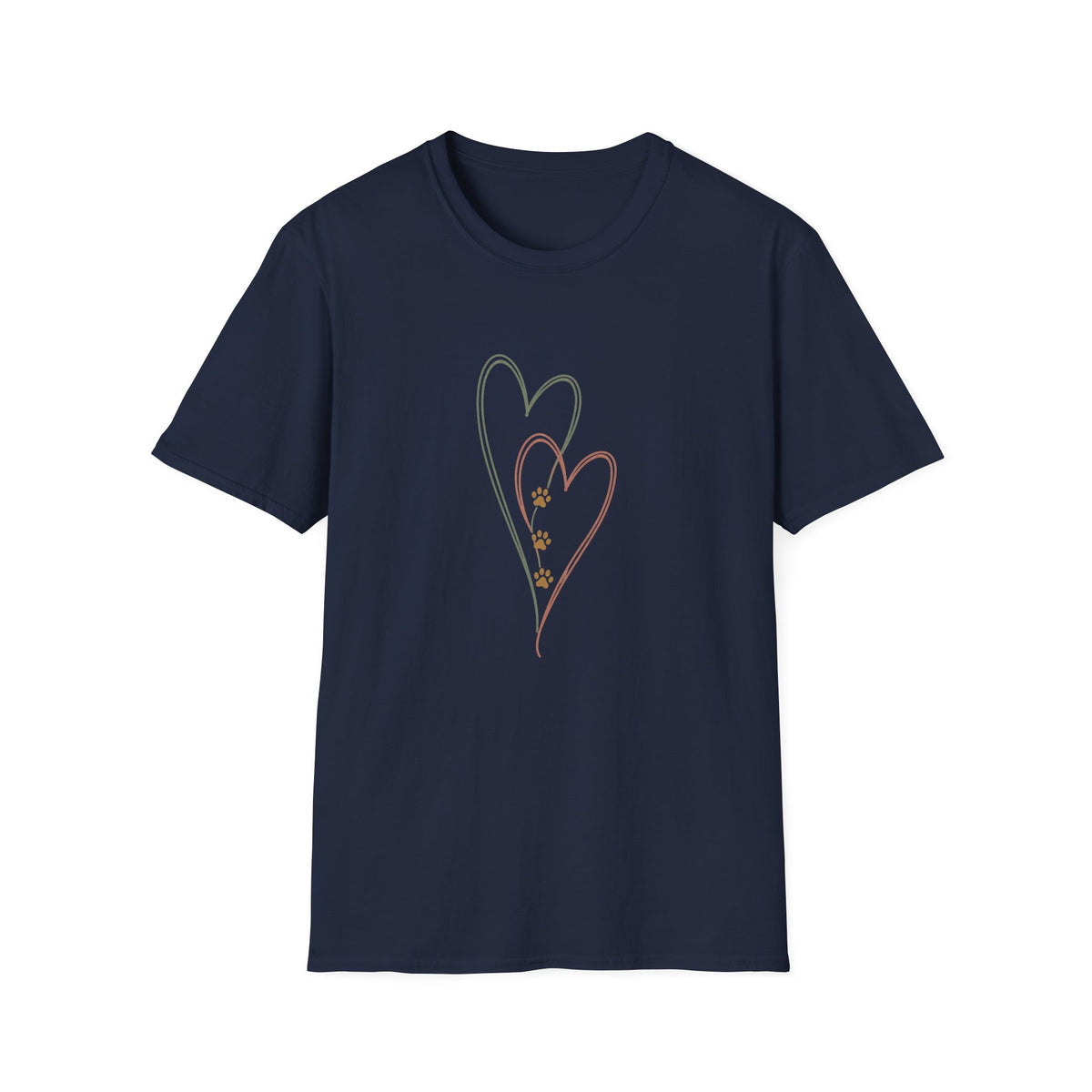 Hearts and Paw Prints T‑Shirt
