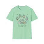 Flower Paw Love Grows Here T‑Shirt