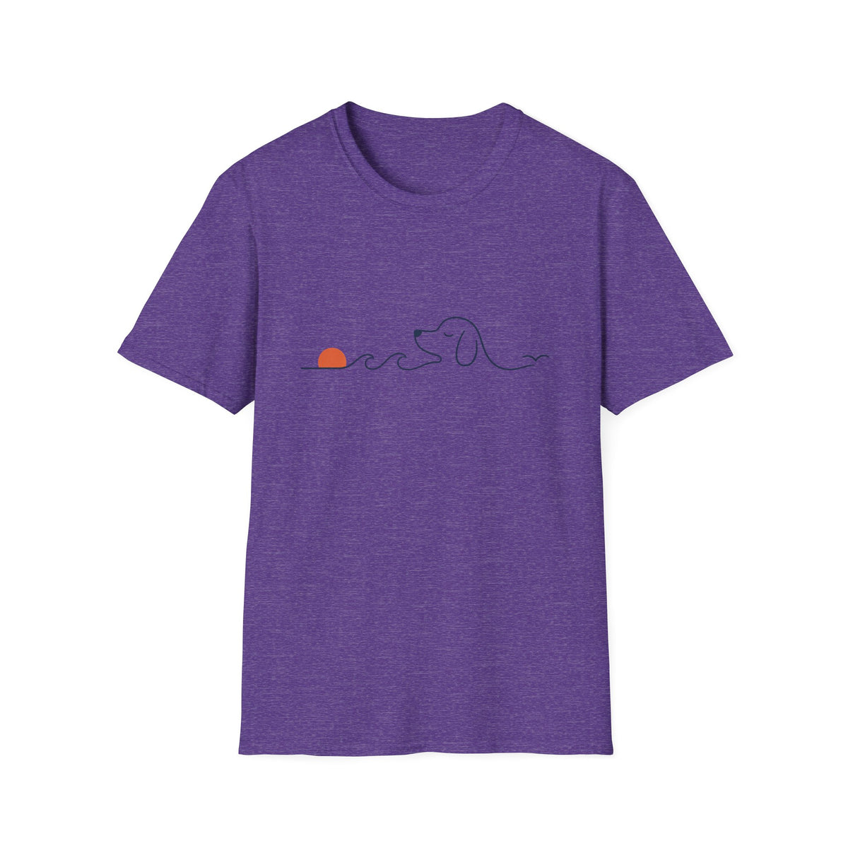 Dog Wave Sunset T‑Shirt