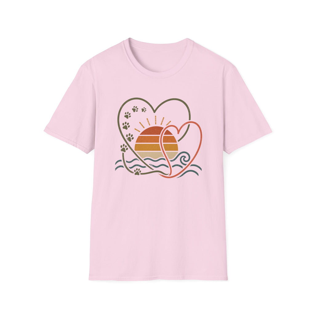 Heart and Paws Sunrise T‑Shirt