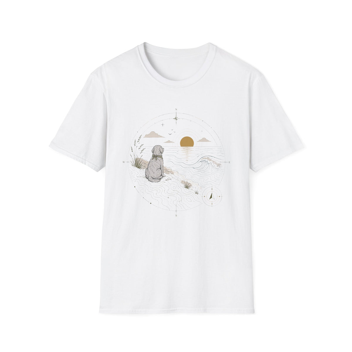 Celestial Dog at Sunset T‑Shirt