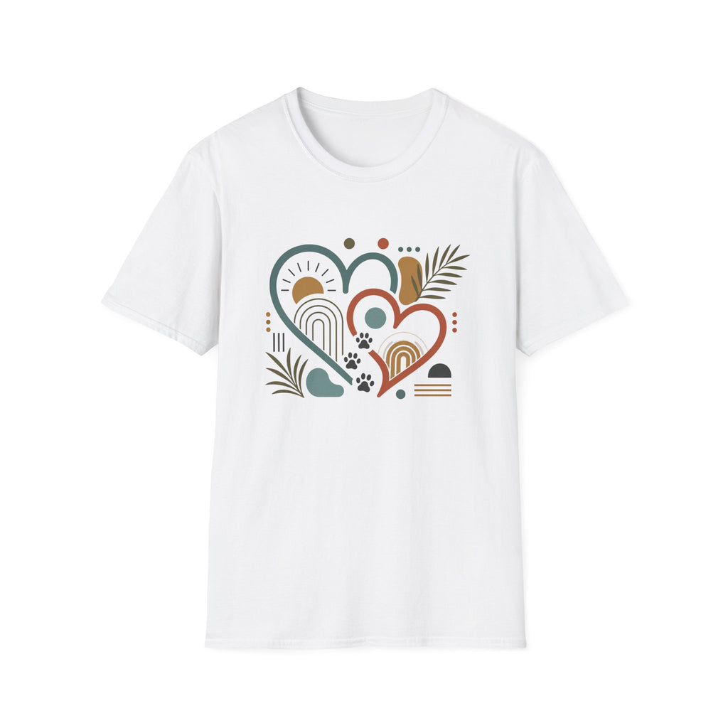 Earth Tone Heart Garden T‑Shirt