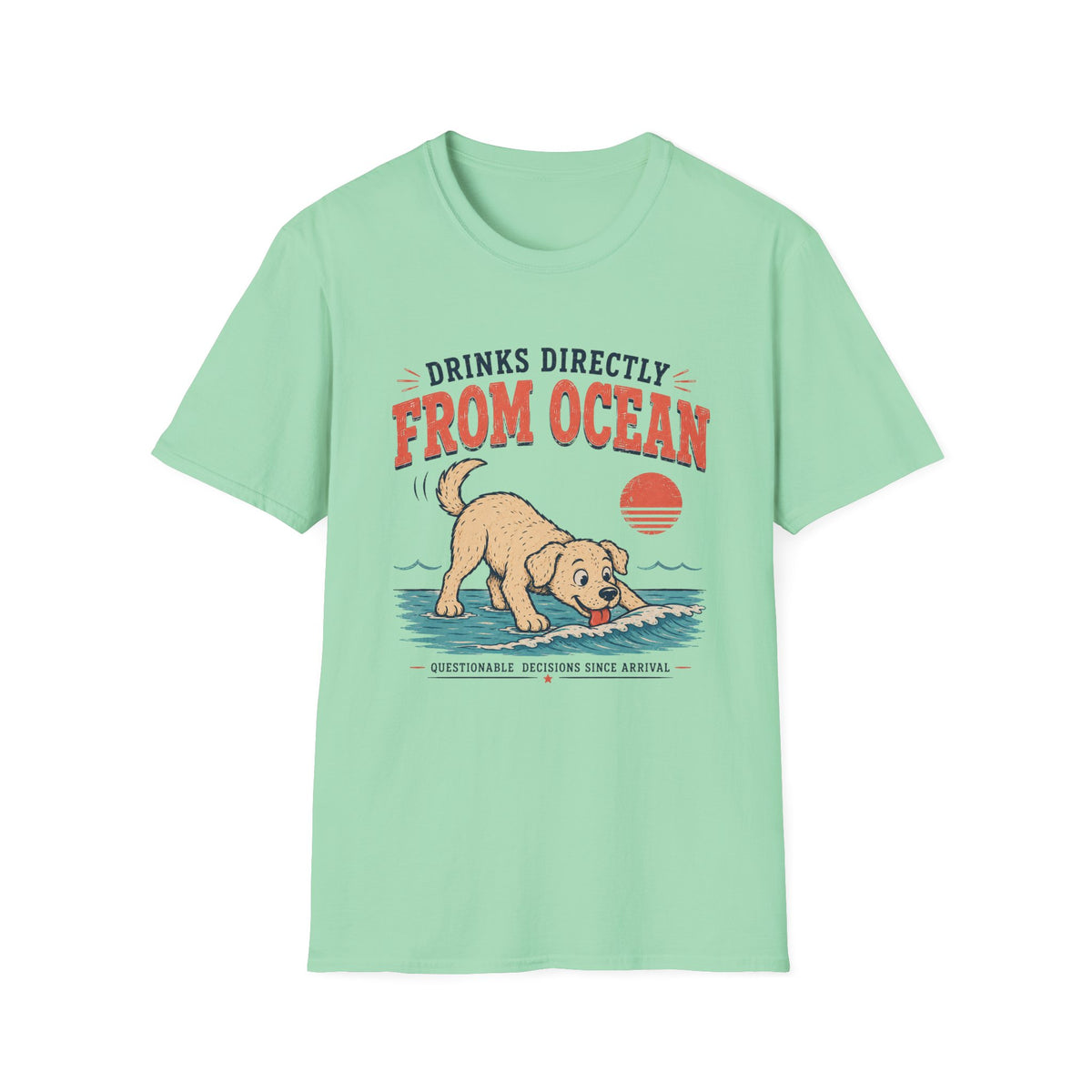 Drinks Directly From Ocean T‑Shirt