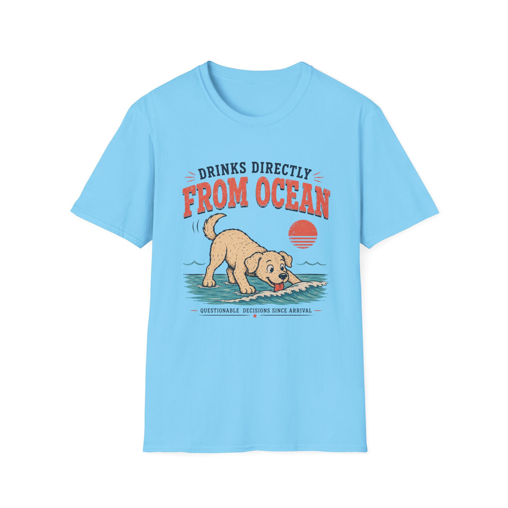 Drinks Directly From Ocean T‑Shirt