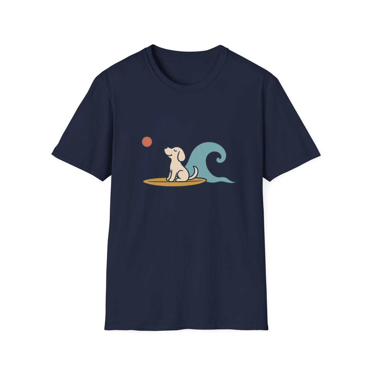 Dog Surfing Wave T‑Shirt