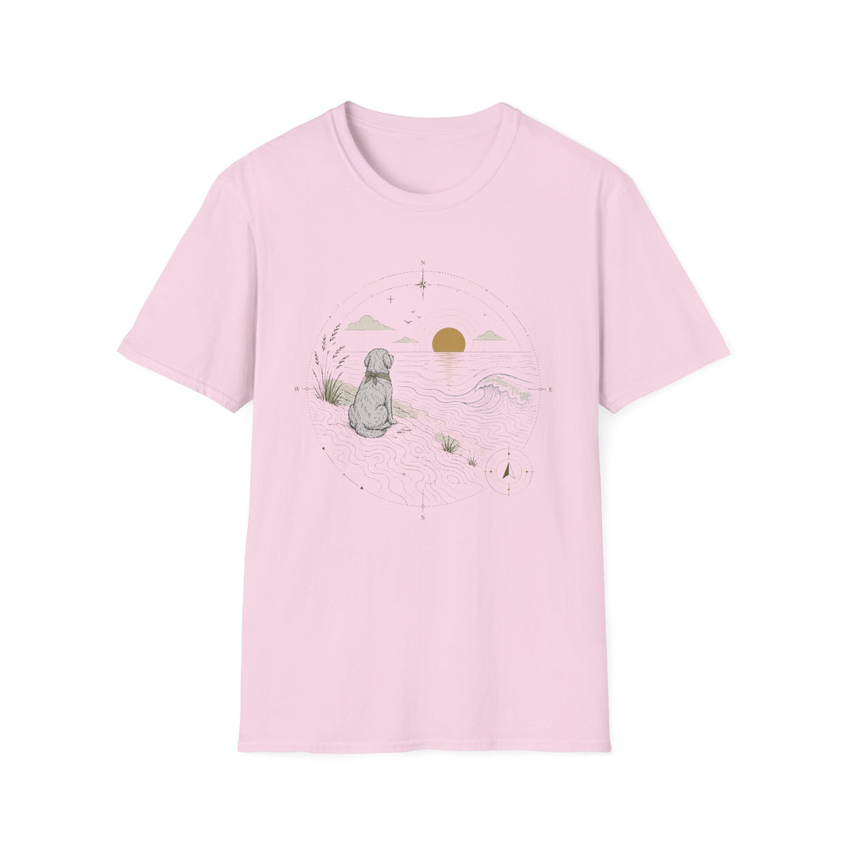 Celestial Dog at Sunset T‑Shirt