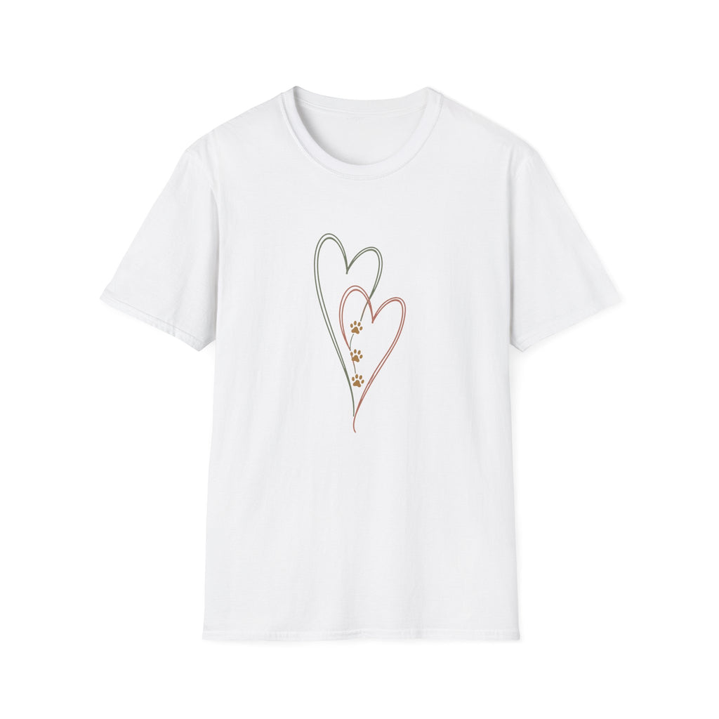 Hearts and Paw Prints T‑Shirt