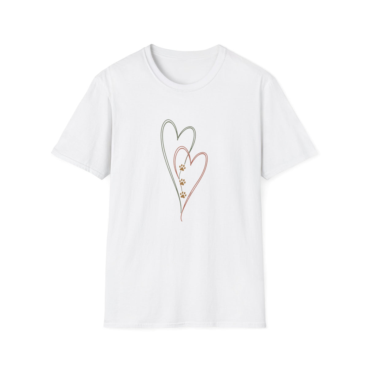 Hearts and Paw Prints T‑Shirt