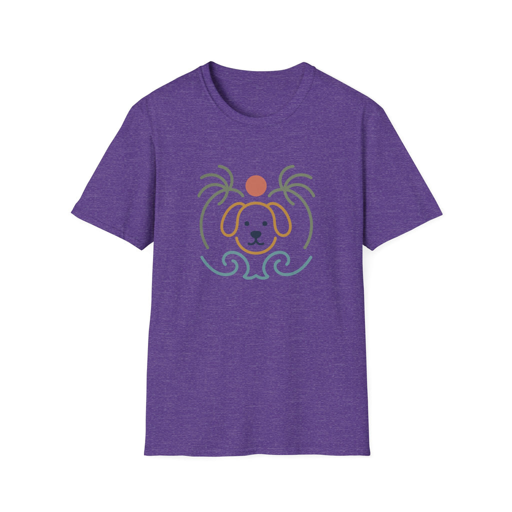 Sun Palms Dog Wave T‑Shirt