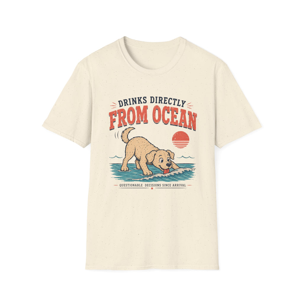 Drinks Directly From Ocean T‑Shirt