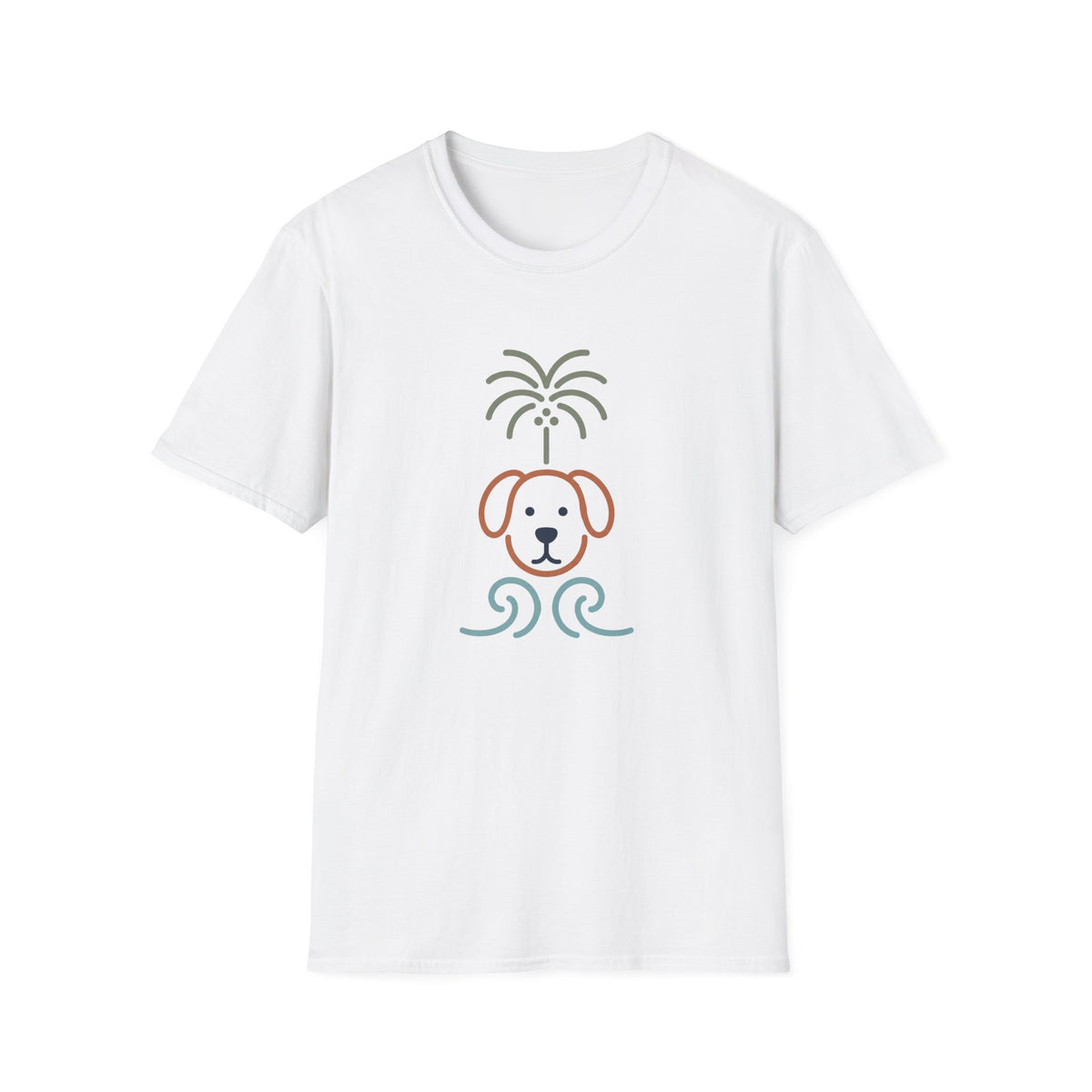 Palm Dog Wave T‑Shirt